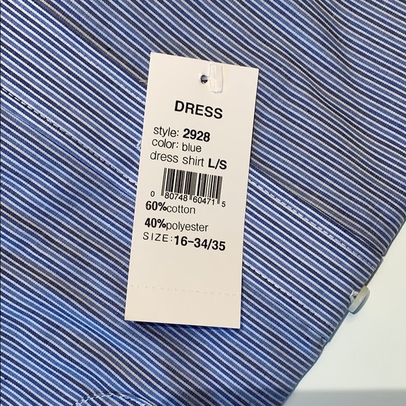 NWT, Pierre Cardin dress shirt, 16-34/35 - Picture 4 of 4